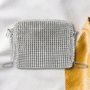Square Rhinestone Design Bag with Chain (NEW)
